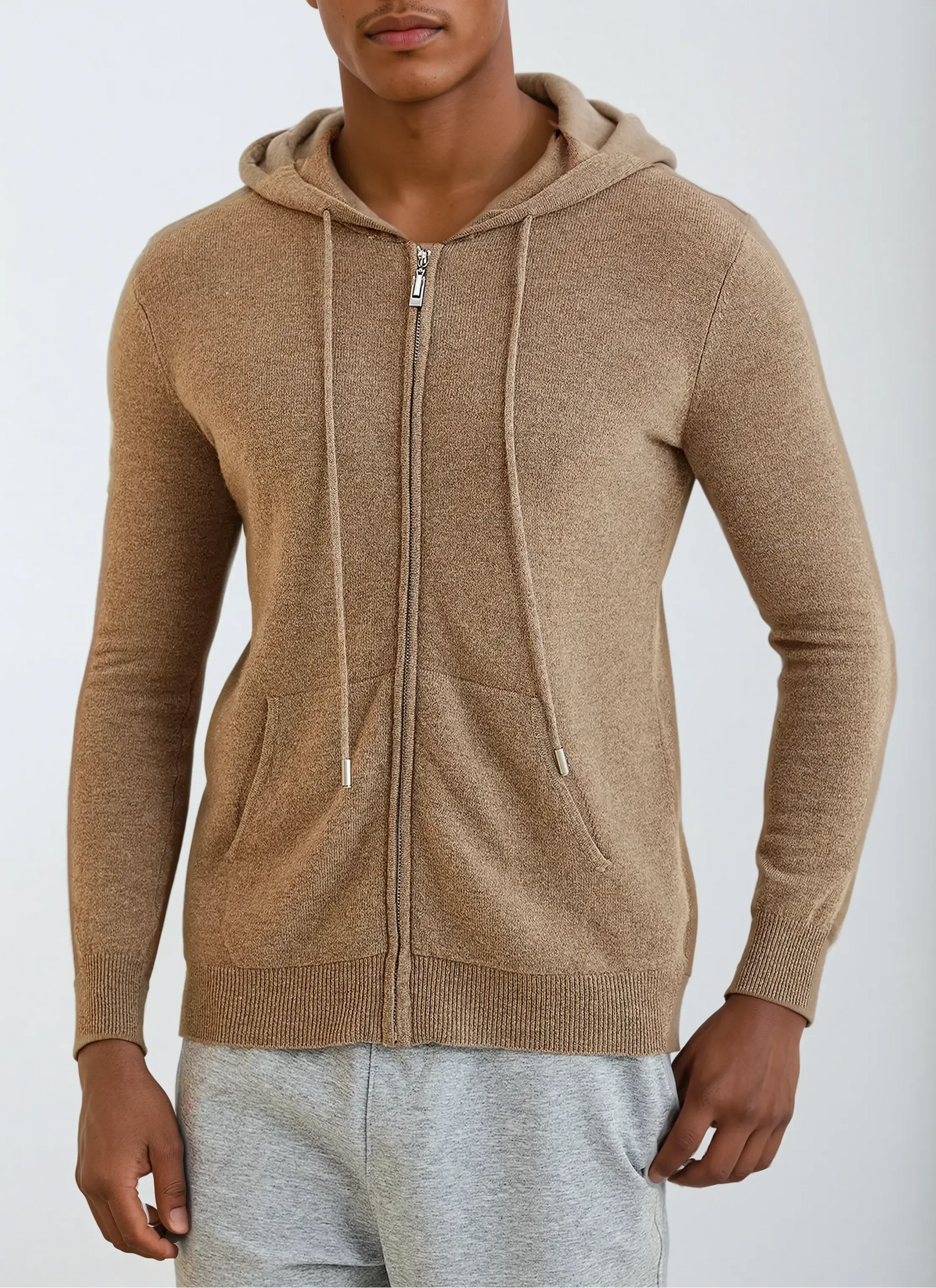 Gilet Zippé en Cachemire pour Hommes | Style Élégant et Confort Optimal