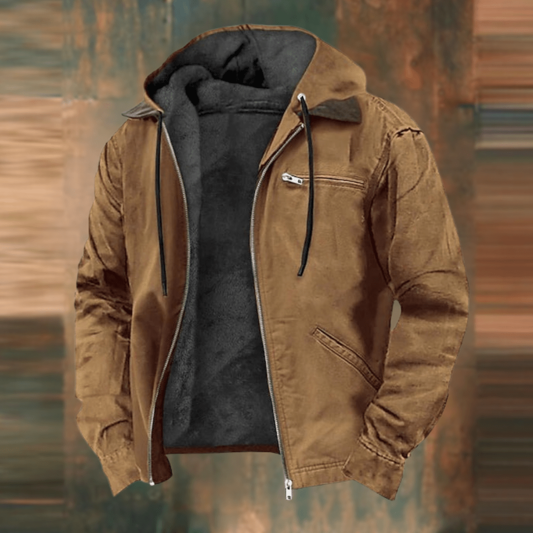 Veste Bomber à Capuche pour Homme | Confort Doux et Style Vintage