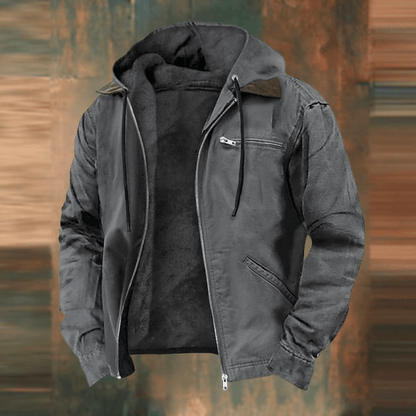 Veste Bomber à Capuche pour Homme | Confort Doux et Style Vintage