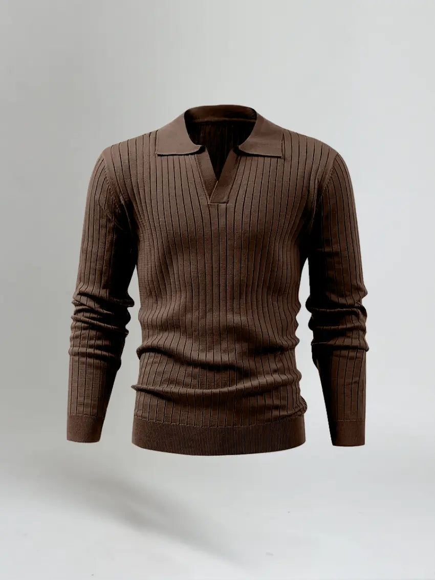 Polo à Manches Longues Chic | Confort et Style pour Homme