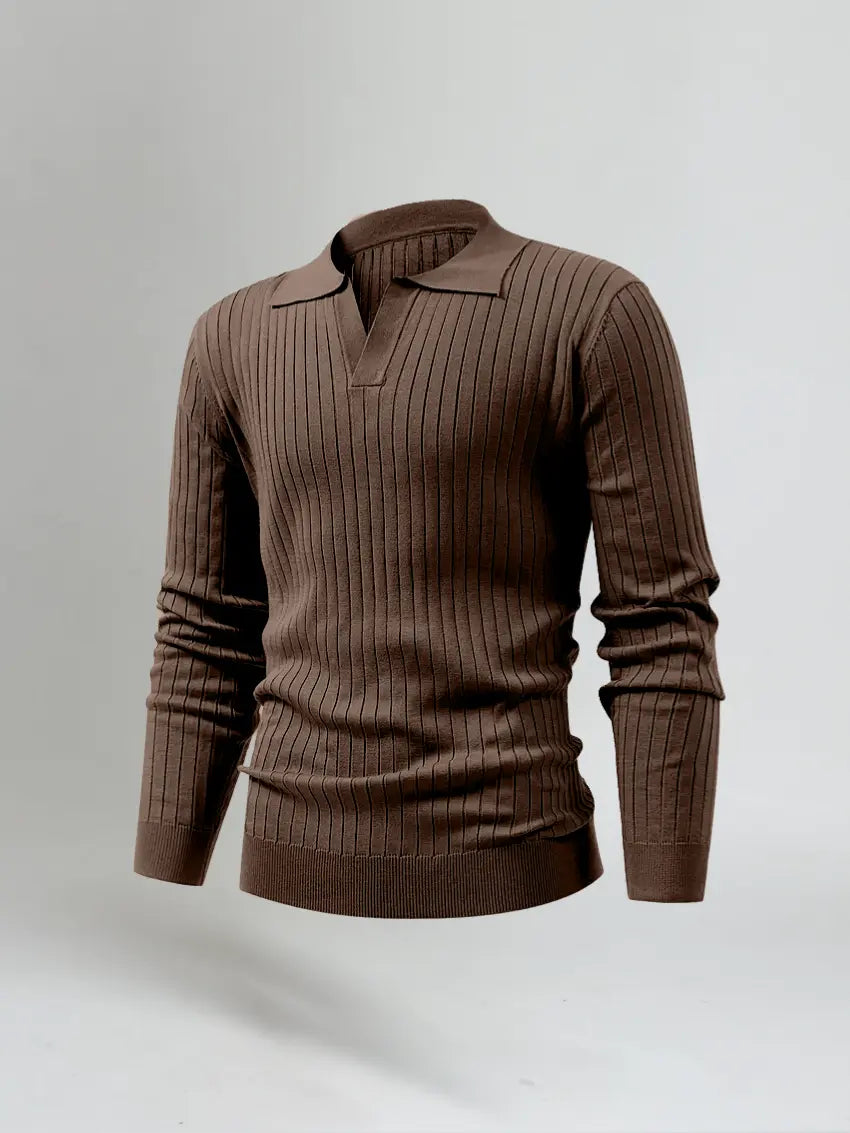 Polo à Manches Longues Chic | Confort et Style pour Homme
