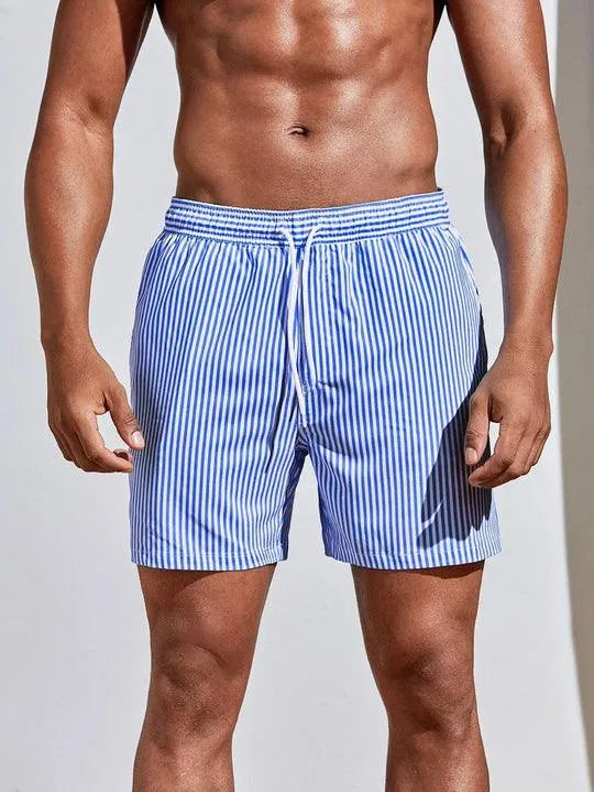 Short de Bain Rayé pour Hommes | Confort et Style à la Plage