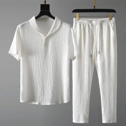 Ensemble d'Été Élégant pour Hommes | Confort Léger et Style Coordonné