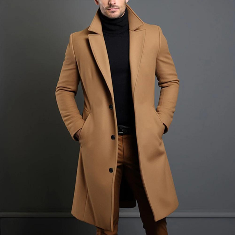 Manteau d'hiver en Laine pour Hommes | Élégance et Chaleur pour l'Hiver