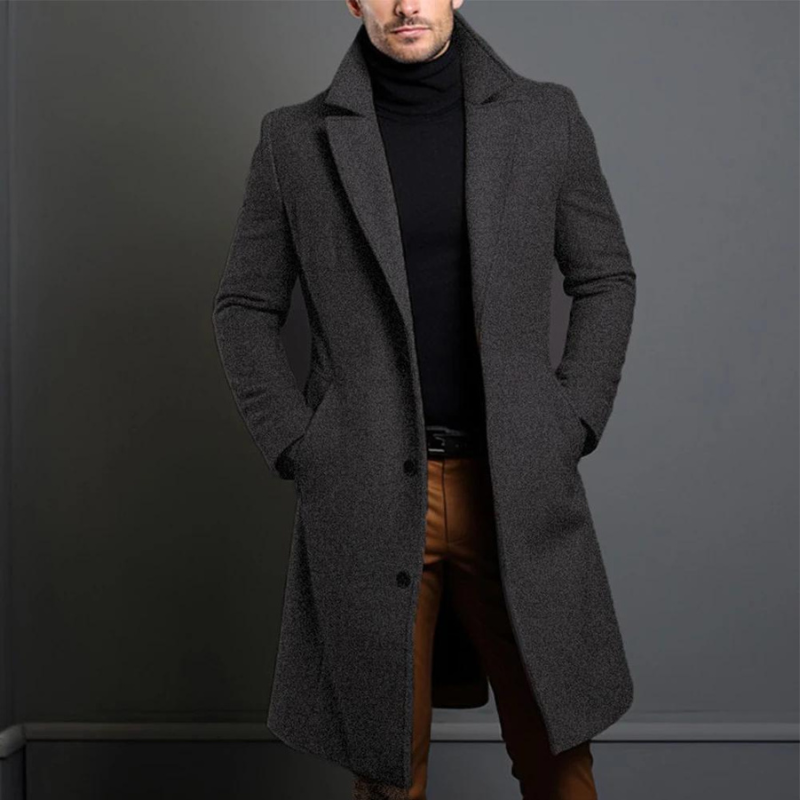 Manteau d'hiver en Laine pour Hommes | Élégance et Chaleur pour l'Hiver