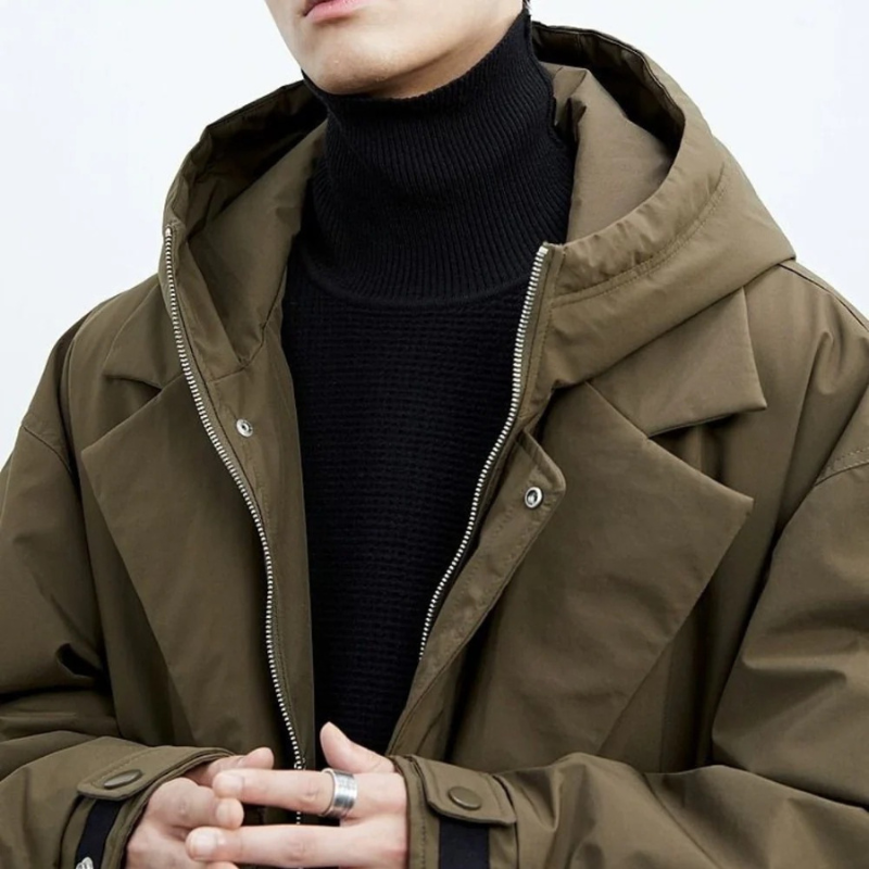 Manteau Puffer Imperméable pour Hommes | Design Élégant et Chaud en Conditions Froides
