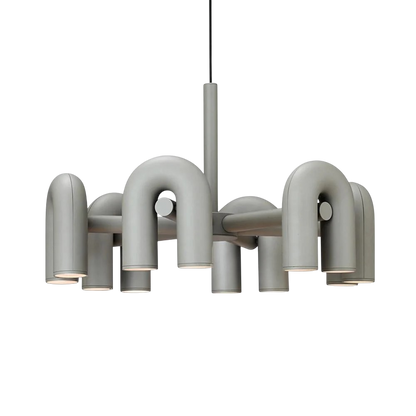 Lustre Bauhaus Moderne avec Éclairage LED | Design Géométrique et Ambiance Chaleureuse