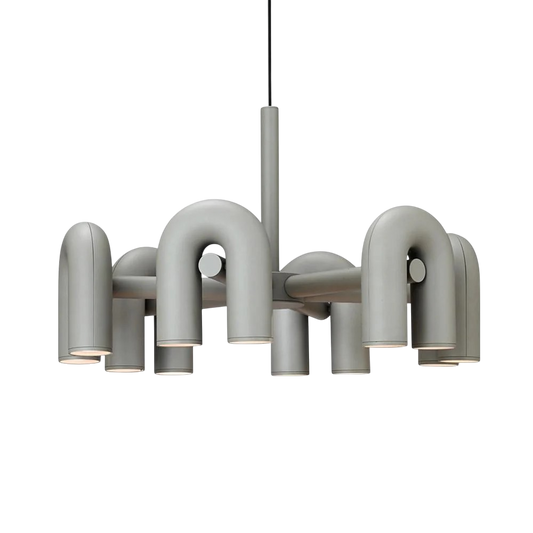 Lustre Bauhaus Moderne avec Éclairage LED | Design Géométrique et Ambiance Chaleureuse