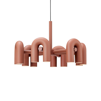 Lustre Bauhaus Moderne avec Éclairage LED | Design Géométrique et Ambiance Chaleureuse