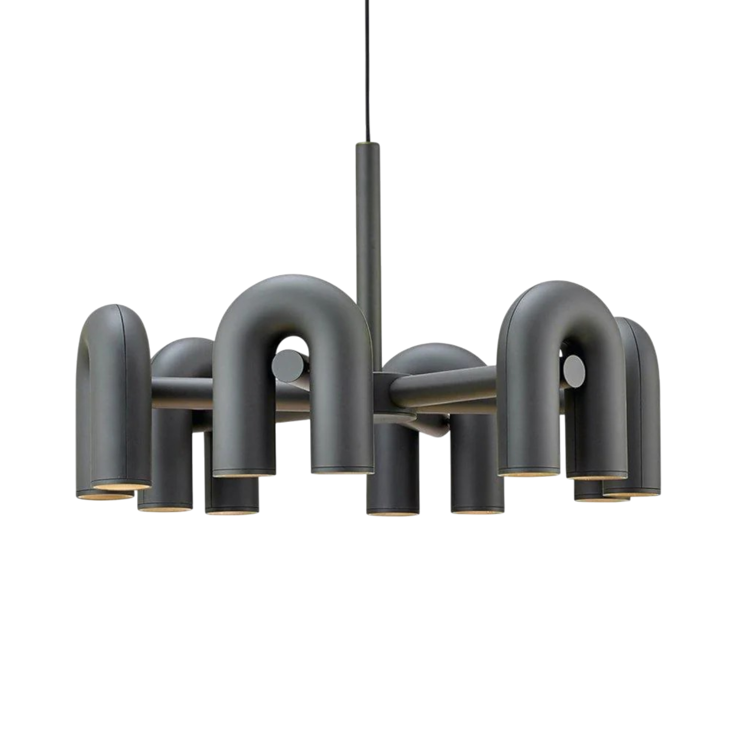 Lustre Bauhaus Moderne avec Éclairage LED | Design Géométrique et Ambiance Chaleureuse