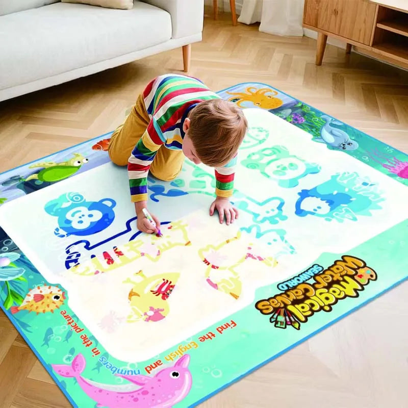 Tapis de Dessin Aquatique Extra Large | Amusement Créatif Sans Désordre