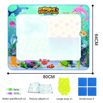 Tapis de Dessin Aquatique Extra Large | Amusement Créatif Sans Désordre