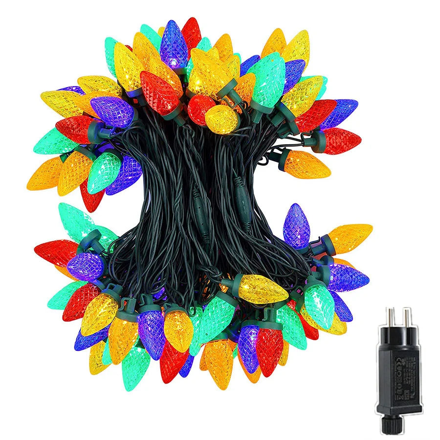 Guirlande de Noël LED Étanche | 8 Modes d'Éclairage Magiques