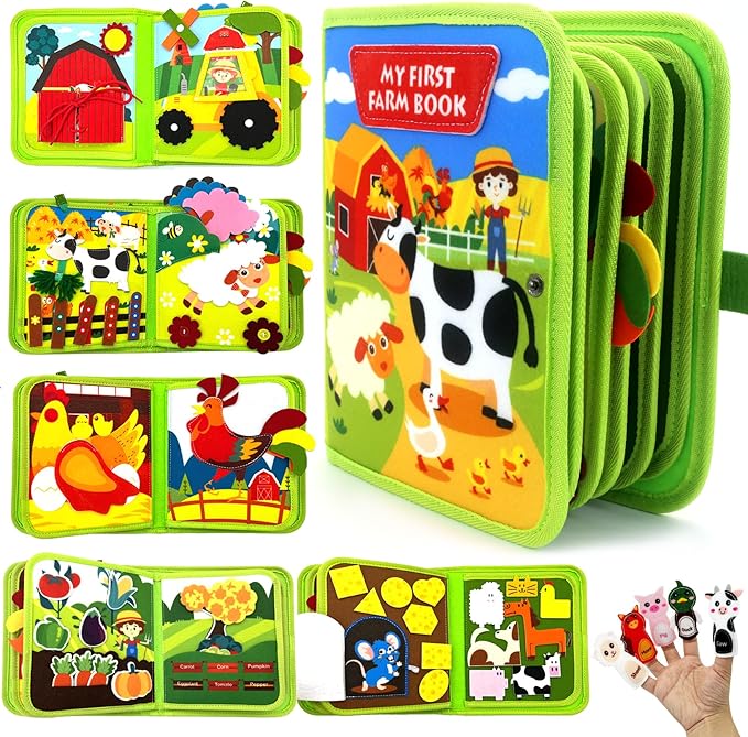 Livre Interactif Animaux de la Ferme | Apprentissage Ludique pour Enfants