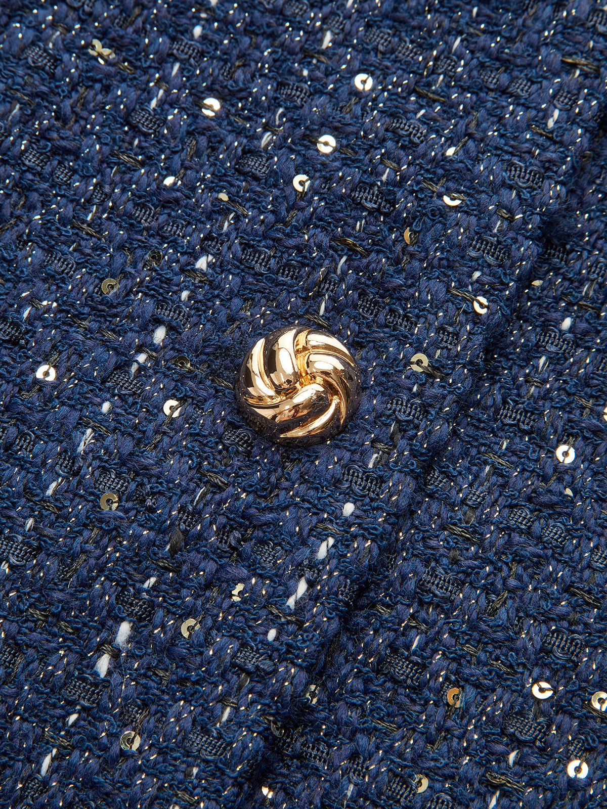 Veste en Tweed Métallique | Style Contemporain et Ceinturée