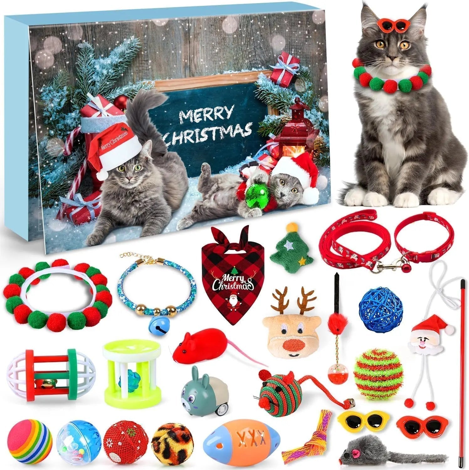 Calendrier de l'Avent pour Chats | Jouets Interactifs et Surprises Quotidiennes