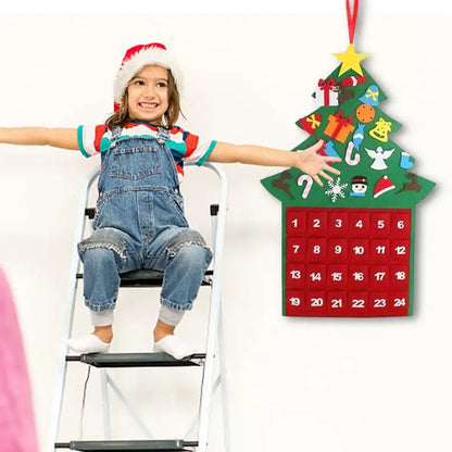 Calendrier de l'Avent en Feutre | 24 Poches pour Surprises Festives