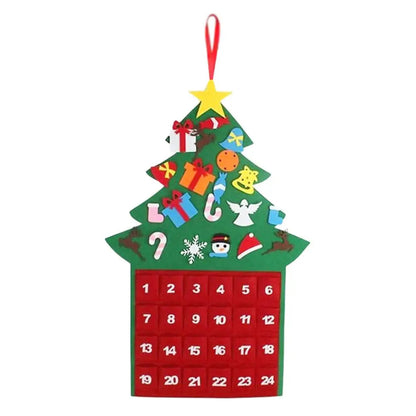 Calendrier de l'Avent en Feutre | 24 Poches pour Surprises Festives