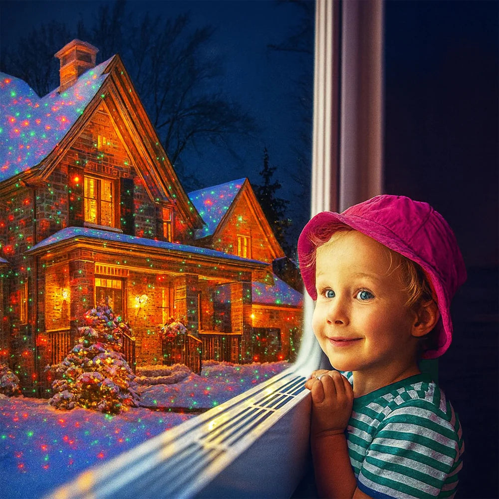 Projecteur de Lumières de Noël Étanche | Effets Laser Magiques pour Extérieur