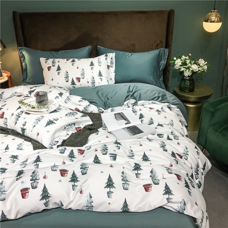 Ensemble de Literie de Noël | Confort en Coton Égyptien et Festif