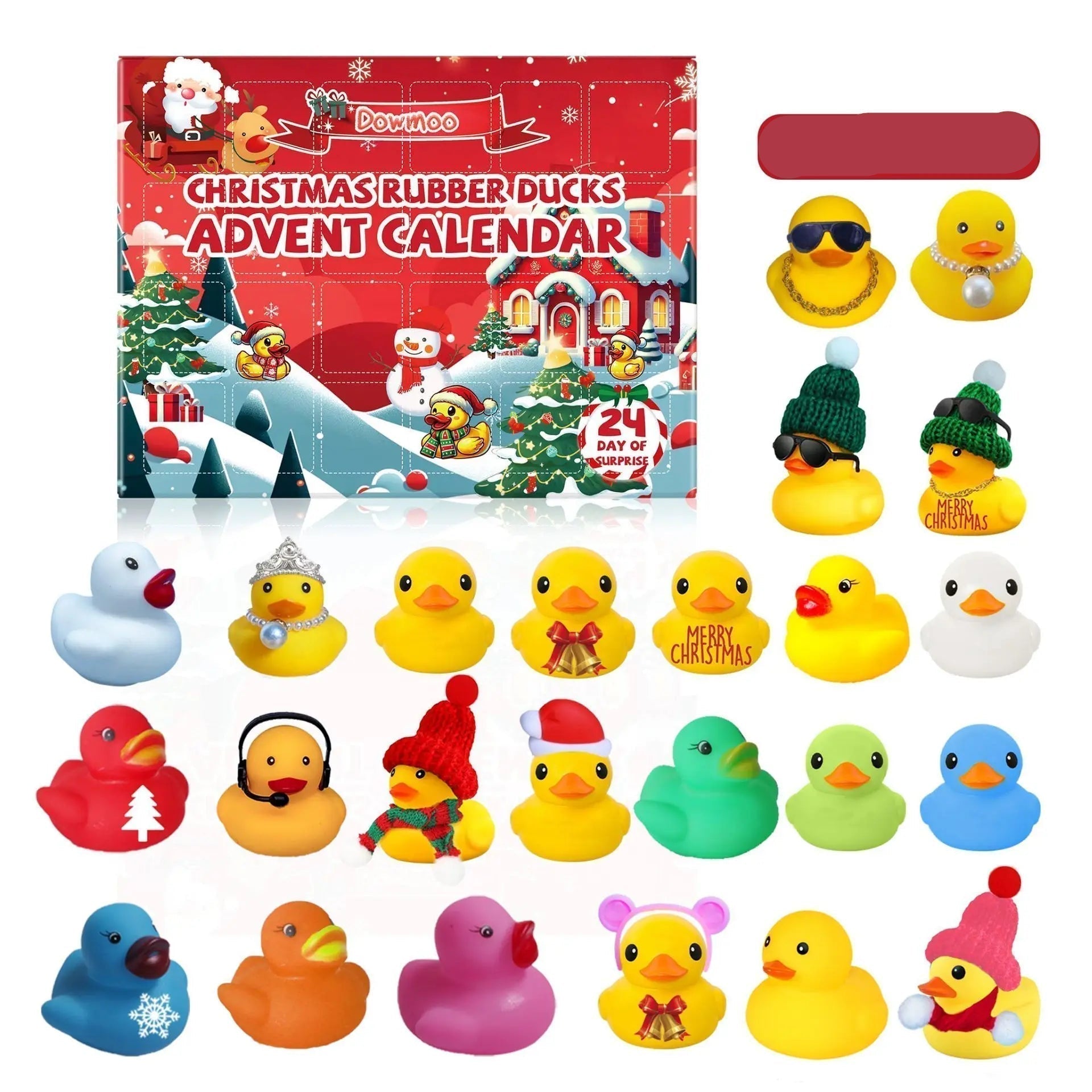 Calendrier de l'Avent Canards en Caoutchouc | 24 Surprises Festives pour Enfants