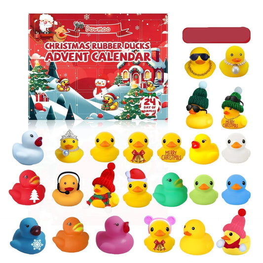 Calendrier de l'Avent Canards en Caoutchouc | 24 Surprises Festives pour Enfants