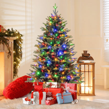 Sapin de Noël à Charnières | 844 Branches Réalistes et 250 LEDs