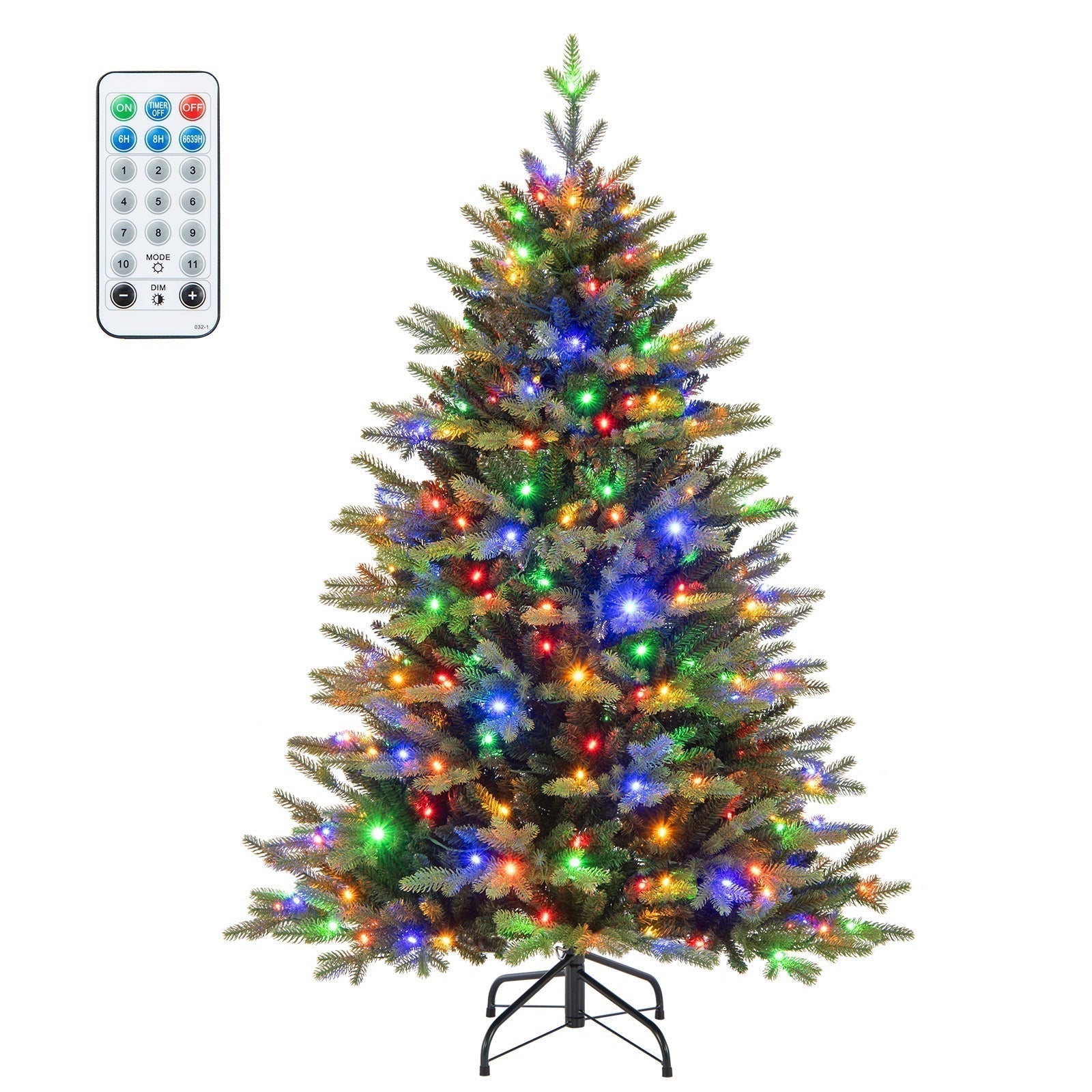 Sapin de Noël à Charnières | 844 Branches Réalistes et 250 LEDs