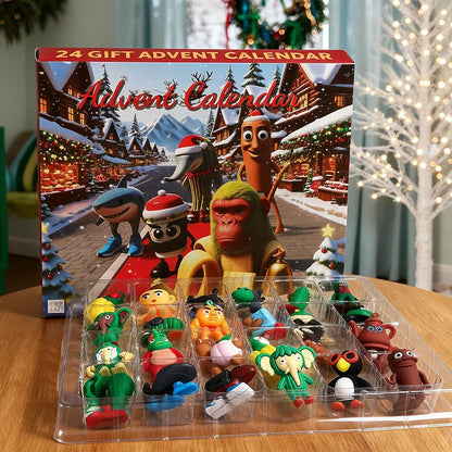Calendrier de l'Avent pour Enfants | Figurines Amusantes et Surprises Magiques