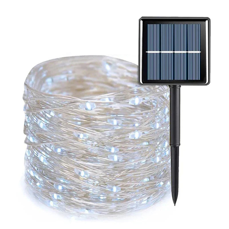 Guirlande LED Solaire Extérieure | Éclairage Écologique et Résistant aux Intempéries