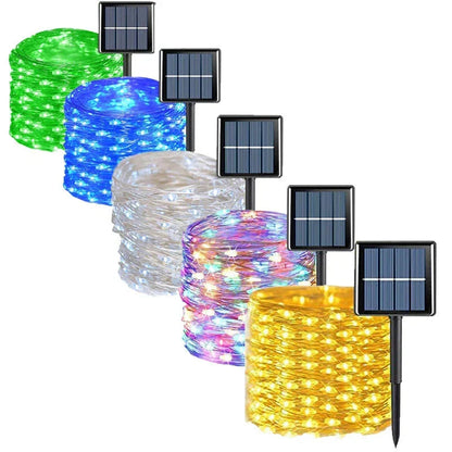Guirlande LED Solaire Extérieure | Éclairage Écologique et Résistant aux Intempéries