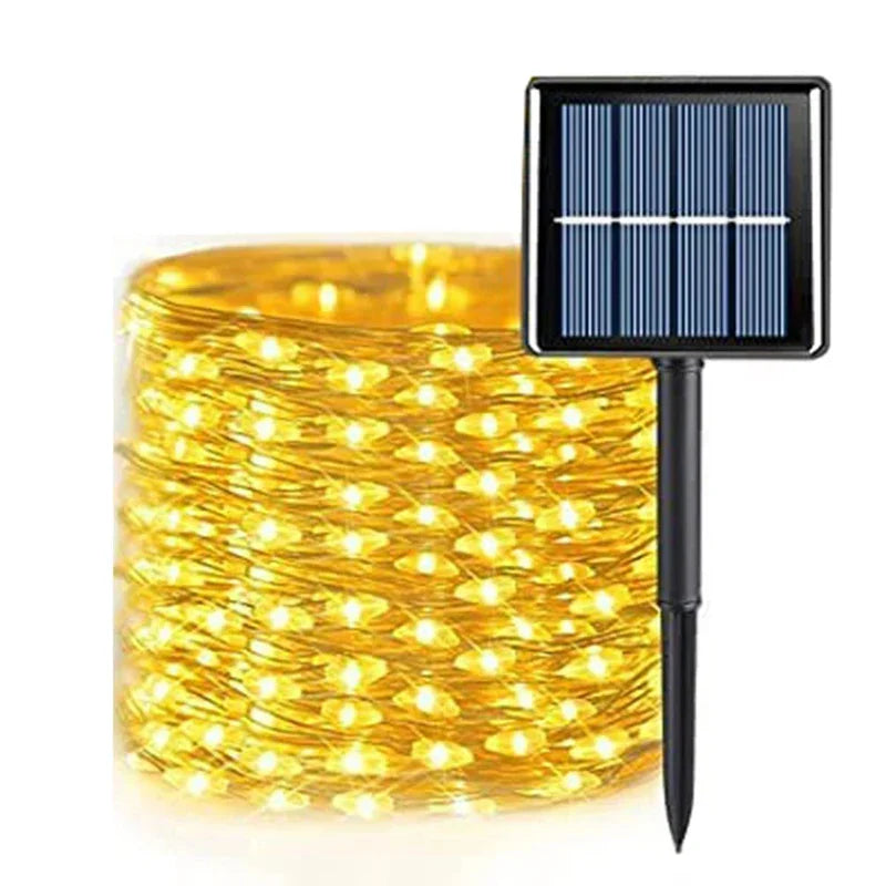 Guirlande LED Solaire Extérieure | Éclairage Écologique et Résistant aux Intempéries