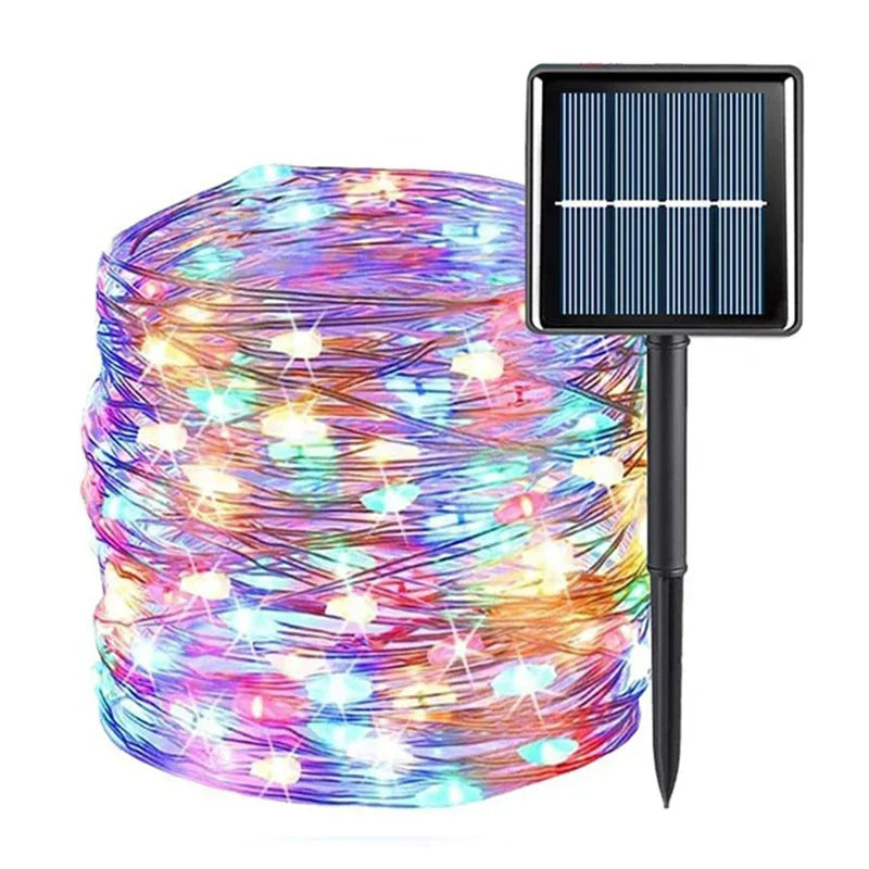 Guirlande LED Solaire Extérieure | Éclairage Écologique et Résistant aux Intempéries