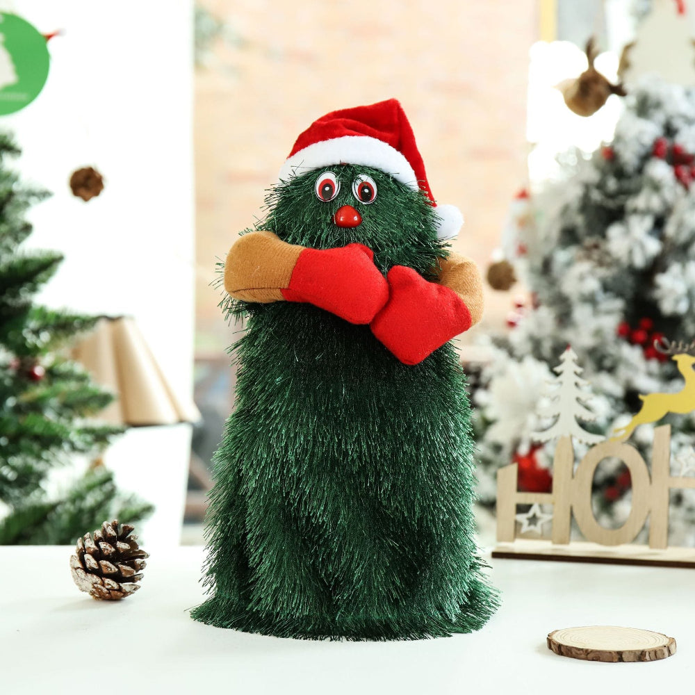 Arbre de Noël Animé Musical | Décoration Festive en Peluche Danseuse