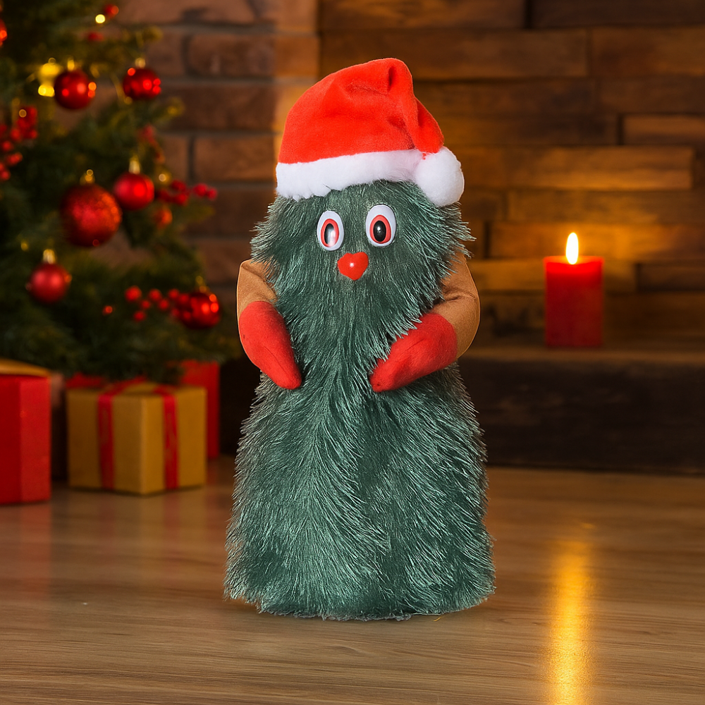 Arbre de Noël Animé Musical | Décoration Festive en Peluche Danseuse