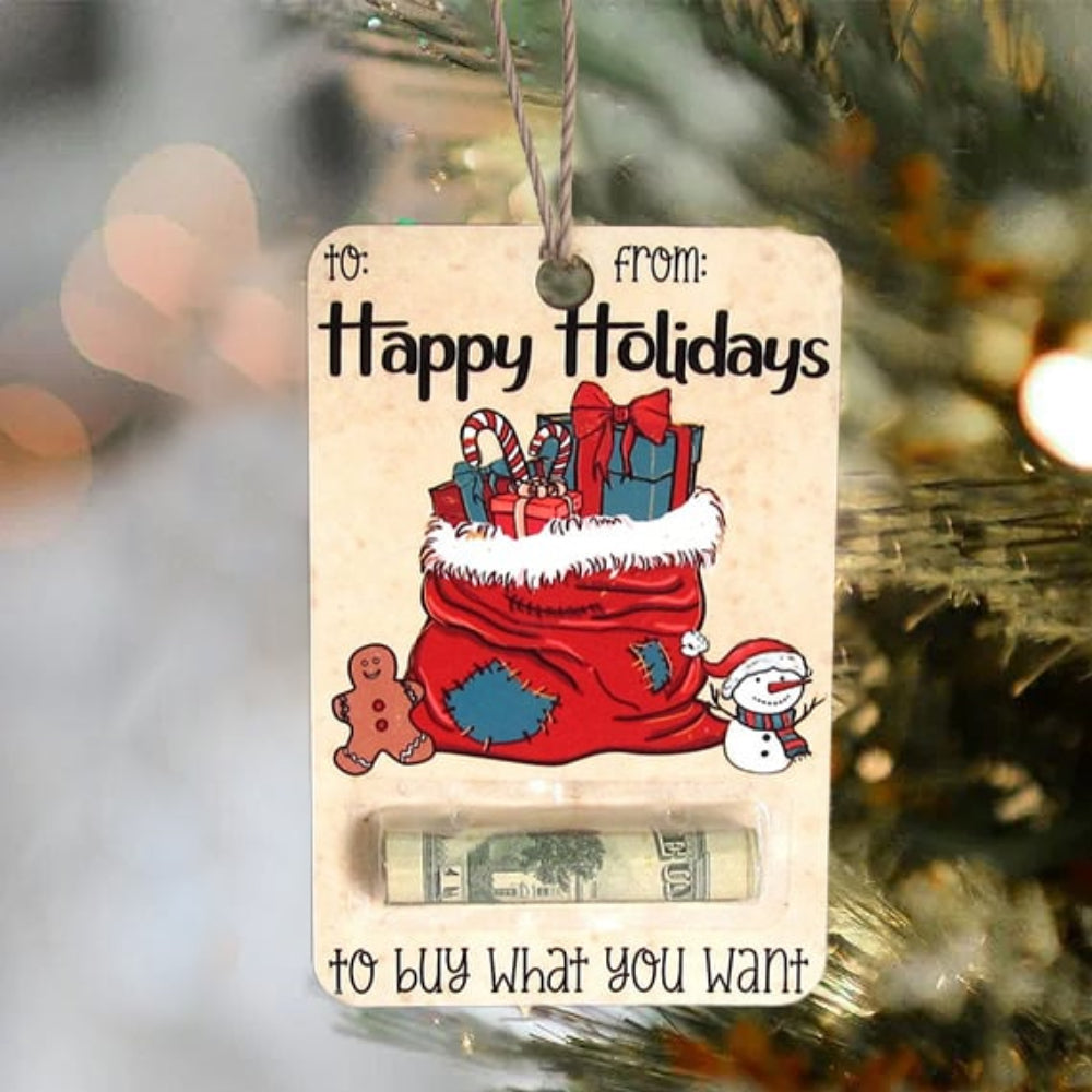 Porte-carte de Noël en Bois | Décoration Rustique pour Fêtes Magiques