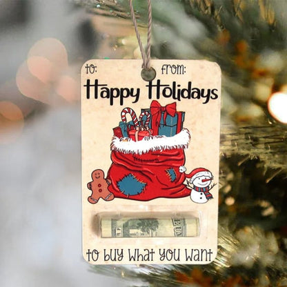 Porte-carte de Noël en Bois | Décoration Rustique pour Fêtes Magiques