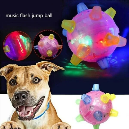 Balle Rebondissante LED pour Chien | Jouet Interactif et Sûr la Nuit