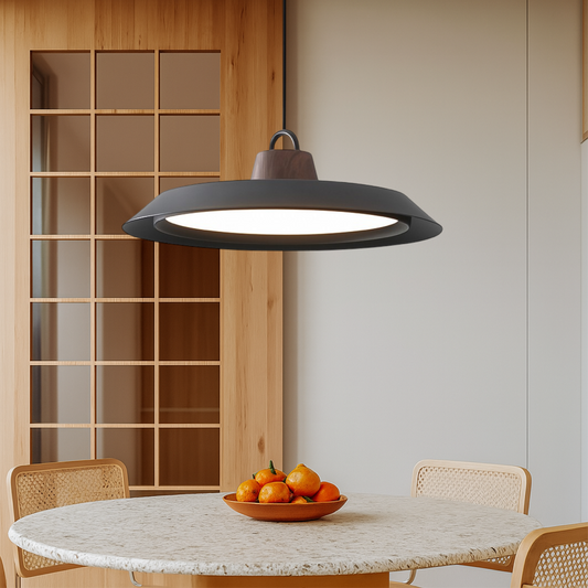 Lampe Suspendue Scandinave en Bois | Élégance Minimaliste pour Intérieur