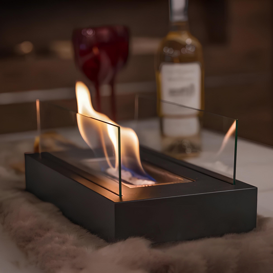 Foyer de Table Portable | Effet de Flamme Réaliste et Élégant