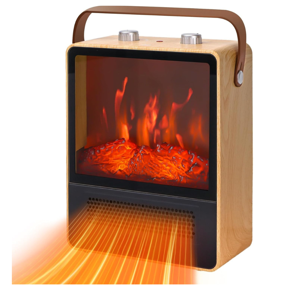 Chauffage Électrique avec Effet Flammes | Confort Douillet et Sécurité Intégrée