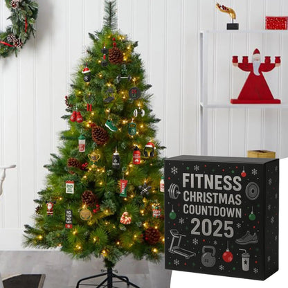 Calendrier de l'Avent Fitness | Décorations en Acrylique Joyeuses