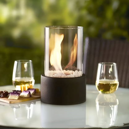 Cheminée de Table Éthanol | Élégante et Portable pour Intérieur et Extérieur