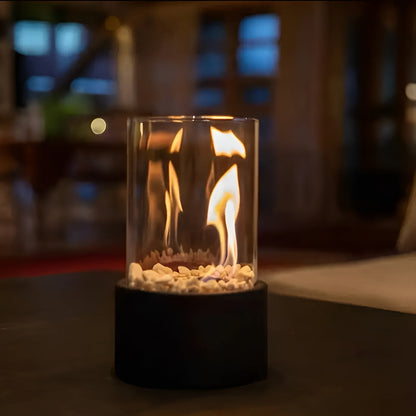 Cheminée de Table Éthanol | Élégante et Portable pour Intérieur et Extérieur