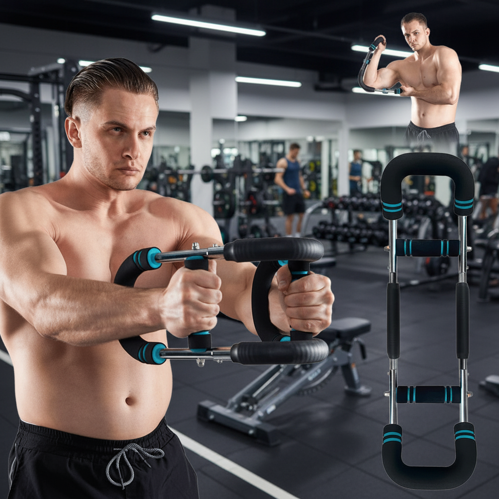 Barre d'entraînement ajustable pour bras | Résistance Personnalisable et Portable