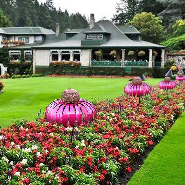 Mangeoire à Oiseaux en Métal | Élégante Décoration pour Jardins Extérieurs