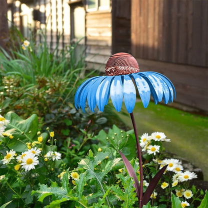 Mangeoire à Oiseaux en Métal | Élégante Décoration pour Jardins Extérieurs