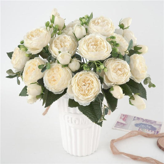 Arrangement de Fleurs Pivoine | Élégance Durable pour Décoration Intérieure