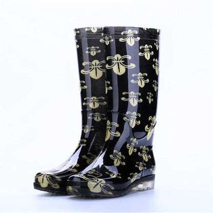 Bottes d'hiver imperméables pour femmes | Imprimé Floral et Confort Optimal