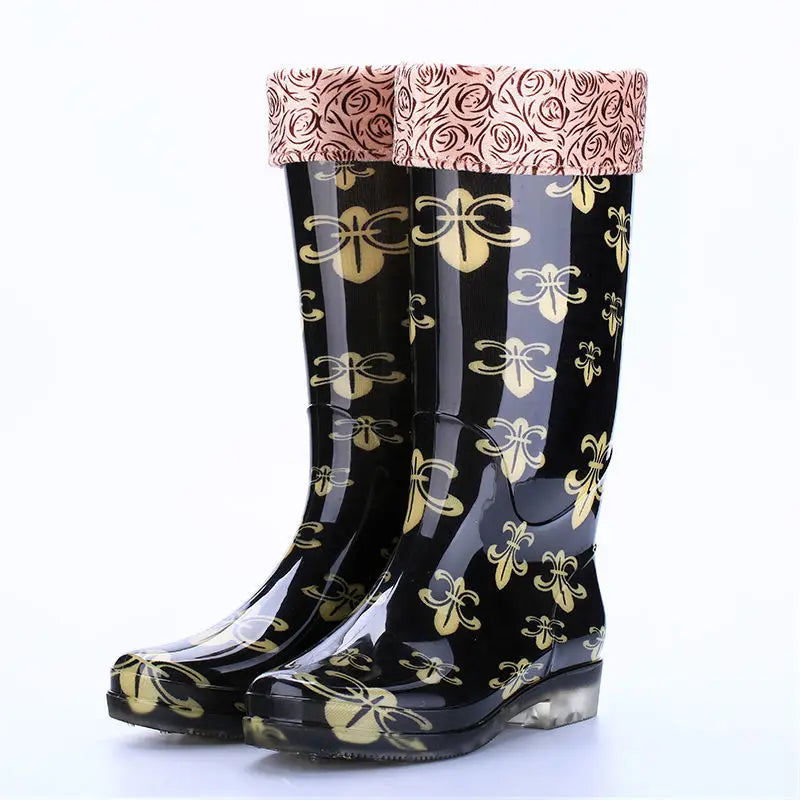 Bottes d'hiver imperméables pour femmes | Imprimé Floral et Confort Optimal
